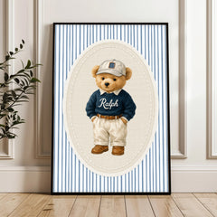 Plakat Miś w Stylu Preppy